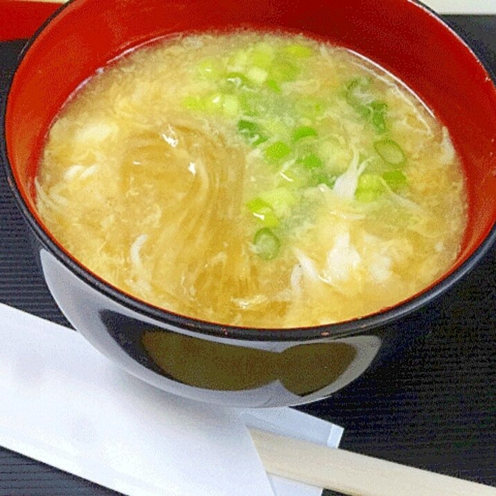ふわっふわ~♪ 「生しらすのかき玉汁」